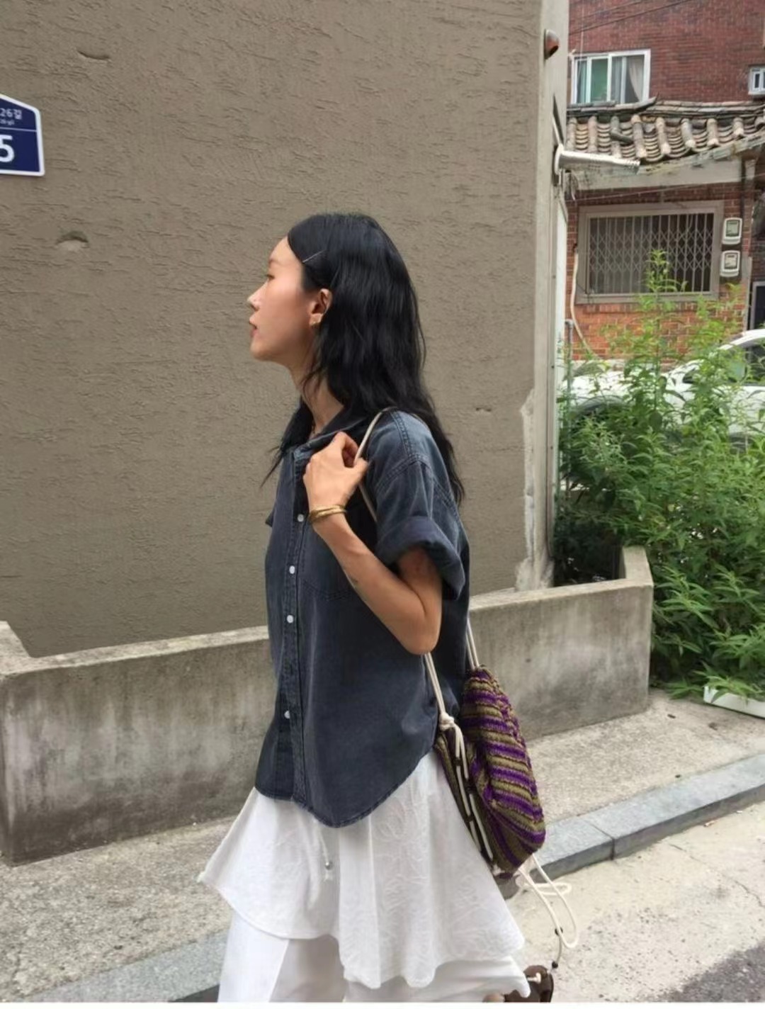 MELLDE韓國直郵實拍女裝新款26夏季人氣職業推薦襯衫蕾絲衫SMELLDE襯衫/蕾絲衫