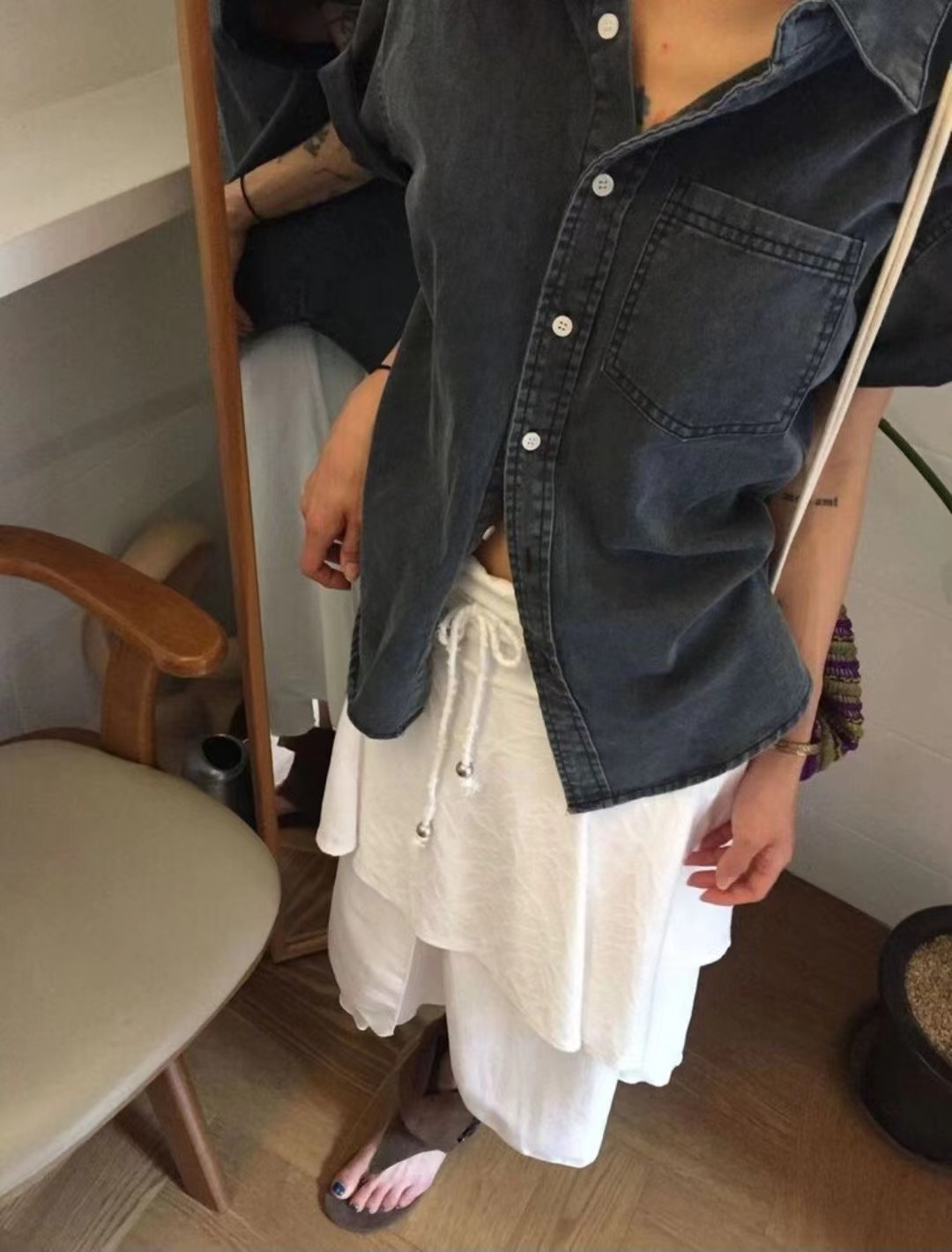 MELLDE韓國直郵實拍女裝新款26夏季人氣職業推薦襯衫蕾絲衫SMELLDE襯衫/蕾絲衫