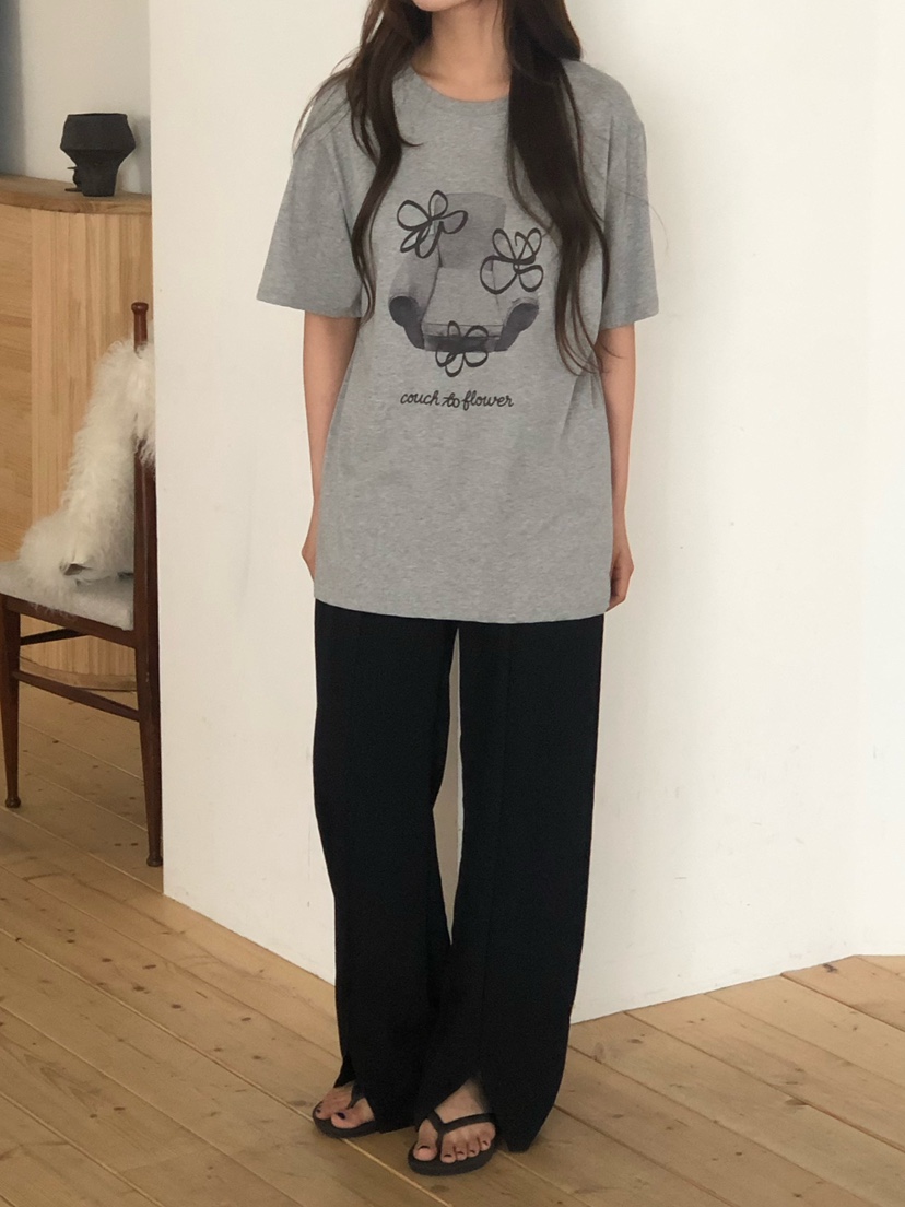 ONDO-P韓國代購女士新品休閑26夏季職業26春夏休閑褲開衩ONDO-P休閑褲