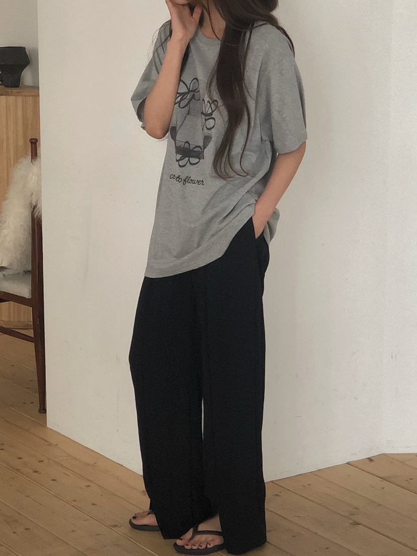 ONDO-P韓國代購女士新品休閑26夏季職業26春夏休閑褲開衩ONDO-P休閑褲