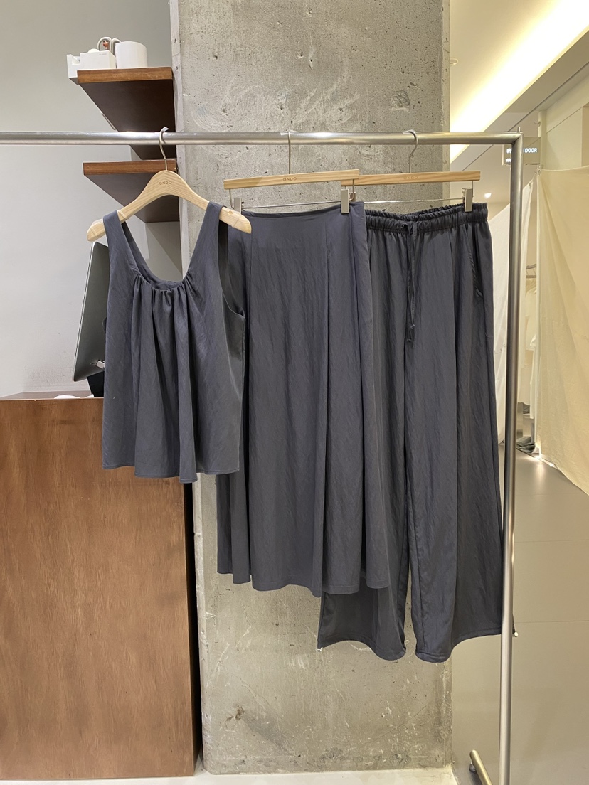 ONDO-P韓國直郵女士新品26春夏人氣休閑吊帶背心褶皺無袖ONDO-P吊帶/背心