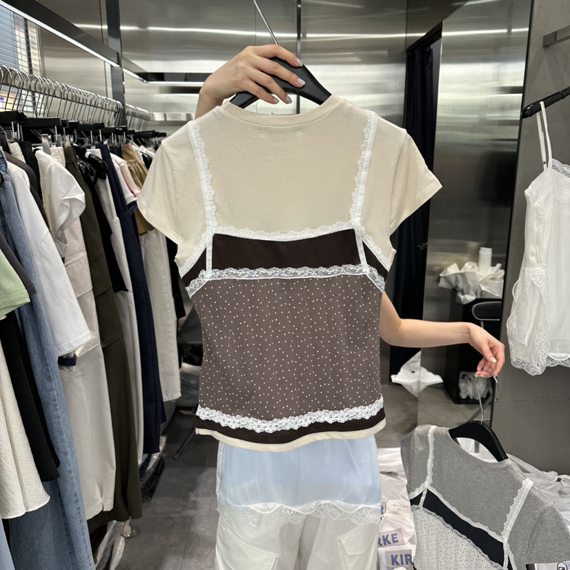 KIRKE韓國東大門直郵女裝新品26春夏時尚26夏季休閑套裝圓點KIRKE套裝