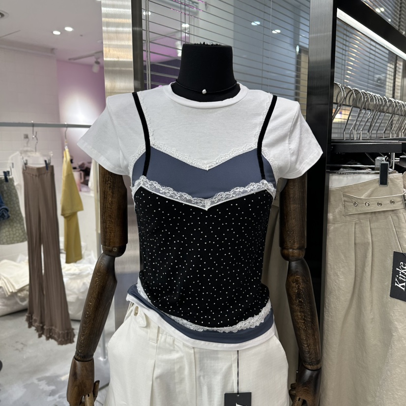 KIRKE韓國東大門直郵女裝新品26春夏時尚26夏季休閑套裝圓點KIRKE套裝圖色1