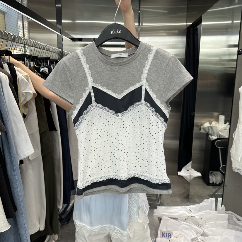 KIRKE韓國東大門直郵女裝新品26春夏時尚26夏季休閑套裝圓點KIRKE套裝圖色2