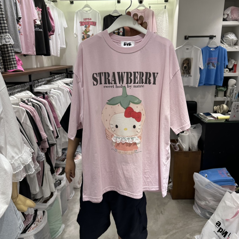 EVE韓國直郵女士新品時尚休閑人氣熱賣推薦26夏季26春夏T恤EVET恤圖色3