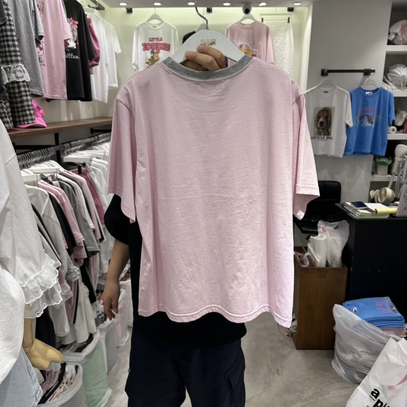 EVE東大門實拍韓國女士新款26夏季職業休閑熱賣時尚人氣T恤EVET恤