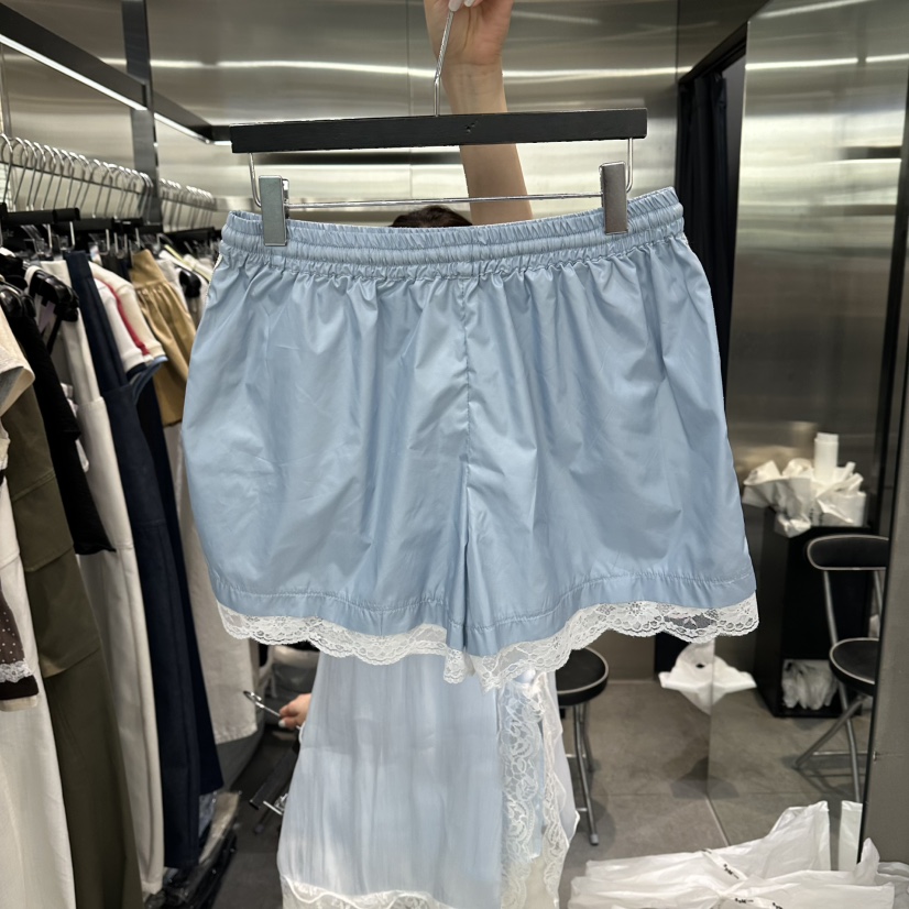 KIRKE韓國代購女裝新款職業26春夏26夏季休閑推薦短褲蕾絲KIRKE短褲