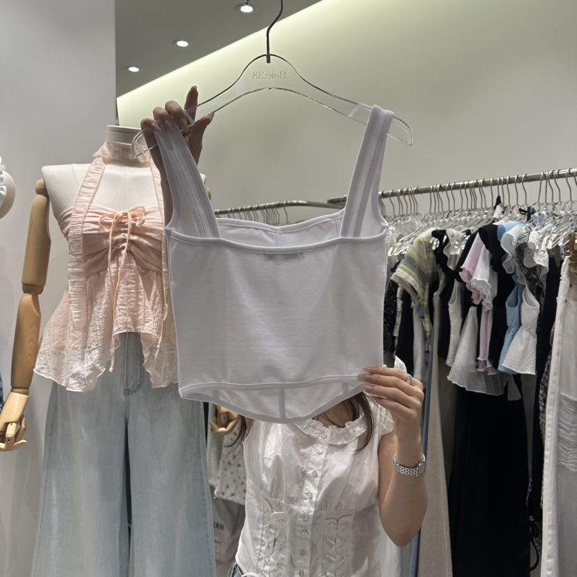 BAIE.38韓國東大門直郵女士新品熱賣休閑吊帶背心無袖緊身BAIE.38吊帶/背心