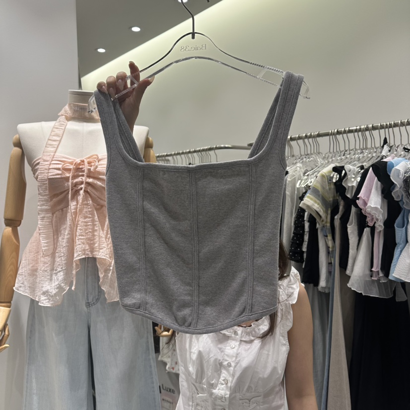 BAIE.38韓國東大門直郵女士新品熱賣休閑吊帶背心無袖緊身BAIE.38吊帶/背心圖色2