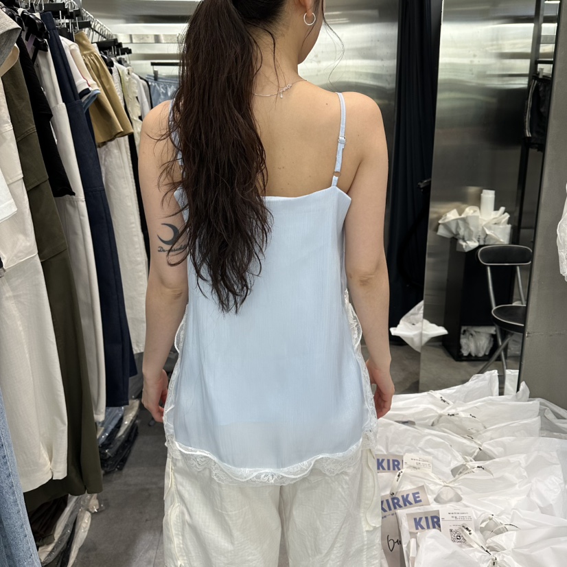 KIRKE韓國代購女士新款推薦26春夏26夏季吊帶背心蕾絲無袖KIRKE吊帶/背心