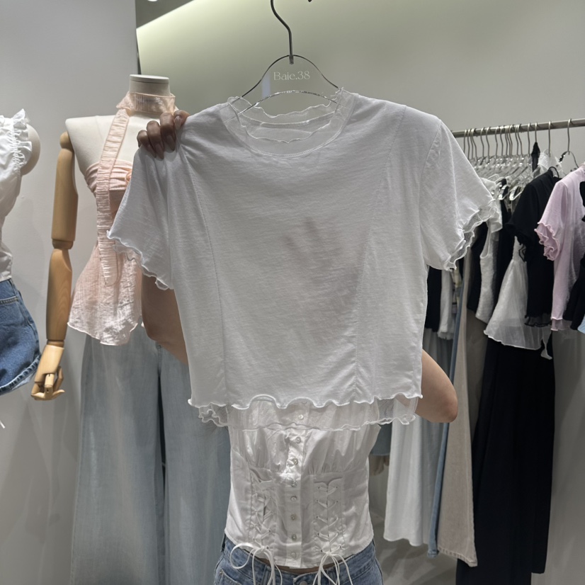 BAIE.38韓國直郵女裝新品職業人氣休閑26春夏推薦熱賣T恤BAIE.38T恤圖色2