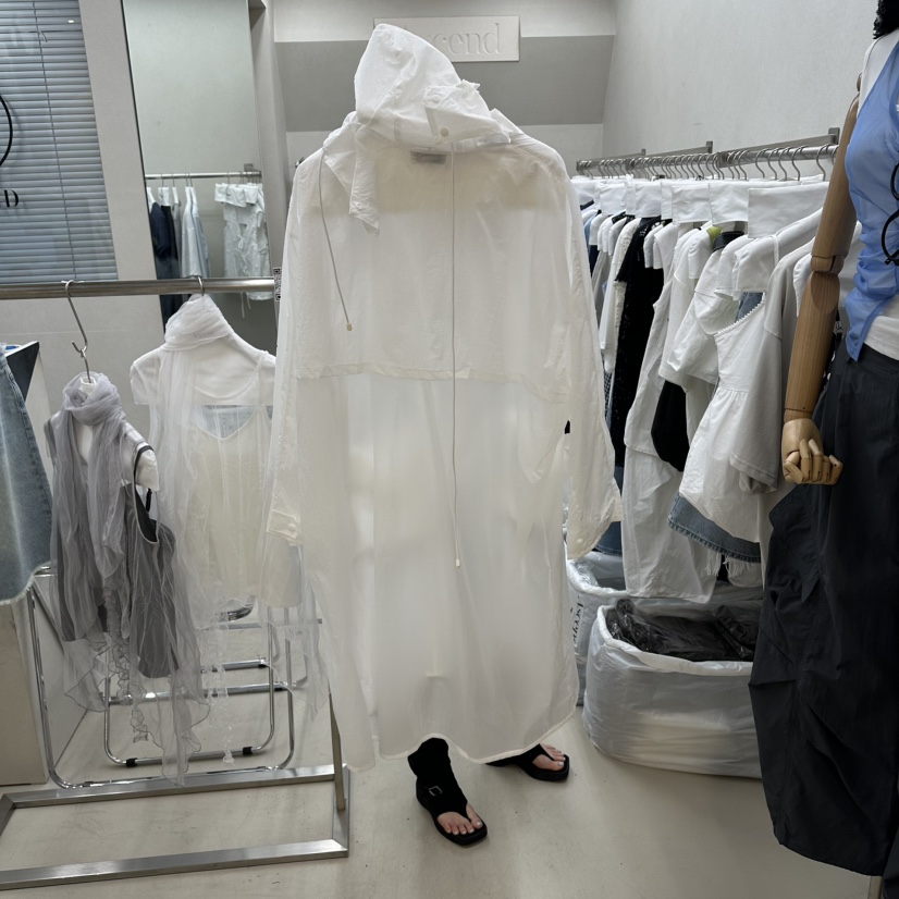 ASCEND韓國東大門代購女裝新款人氣熱賣時尚休閑長款風衣ASCEND長款風衣