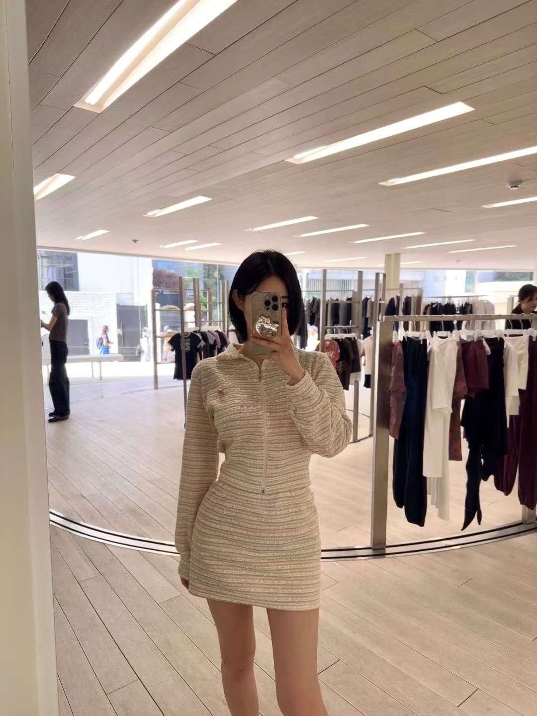 blinque韓國東大門代購女裝新品時尚人氣熱賣套裝粗花呢Sblinque套裝