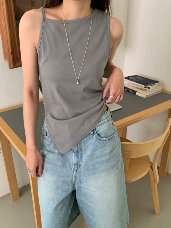 KOMOREBI韓國直郵女裝新品熱賣職業26春夏吊帶背心不對稱KOMOREBI吊帶/背心