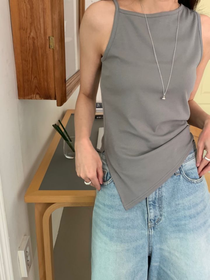 KOMOREBI韓國直郵女裝新品熱賣職業26春夏吊帶背心不對稱KOMOREBI吊帶/背心