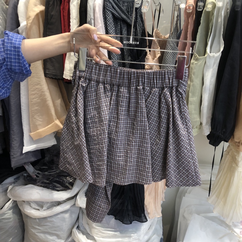 RIVEROOM韓國東大門直郵女士新品26春夏人氣休閑熱賣短裙RIVEROOM短裙