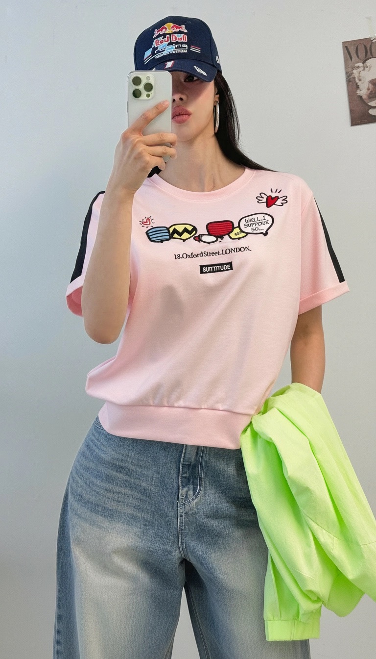 IAAN韓國直郵女士新款26夏季職業人氣時尚推薦休閑26春夏T恤iaAnT恤