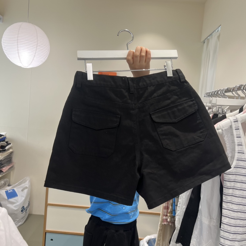ARE韓國代購女裝新款26夏季人氣時尚休閑26春夏熱賣短褲口袋ARE YOU/ARE短褲