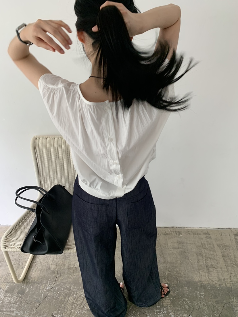 TRUE韓國代購女士新品休閑26春夏26夏季推薦人氣襯衫蕾絲衫LTRUE襯衫/蕾絲衫