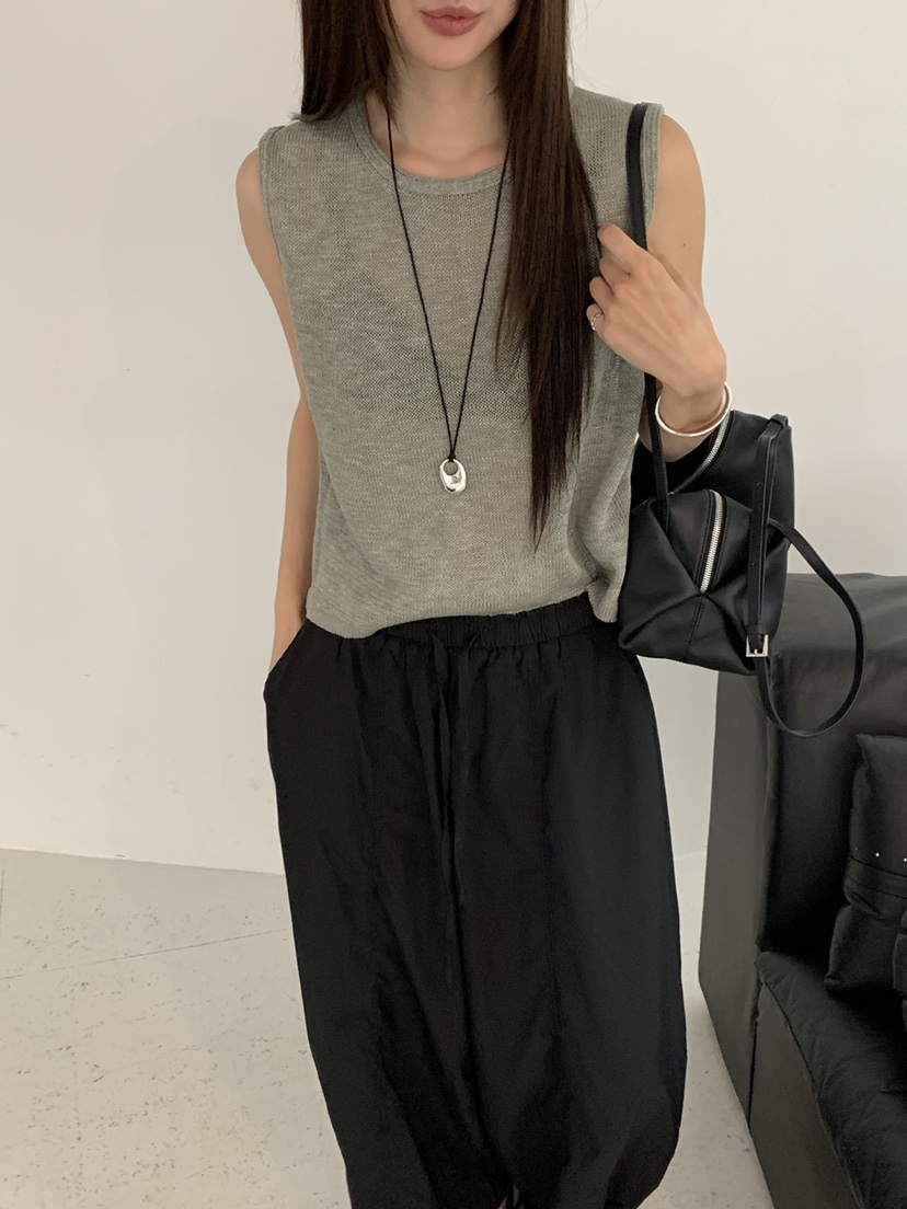 RIVER RAIN東大門實拍韓國女裝新品人氣推薦熱賣吊帶背心RIVER RAIN吊帶/背心
