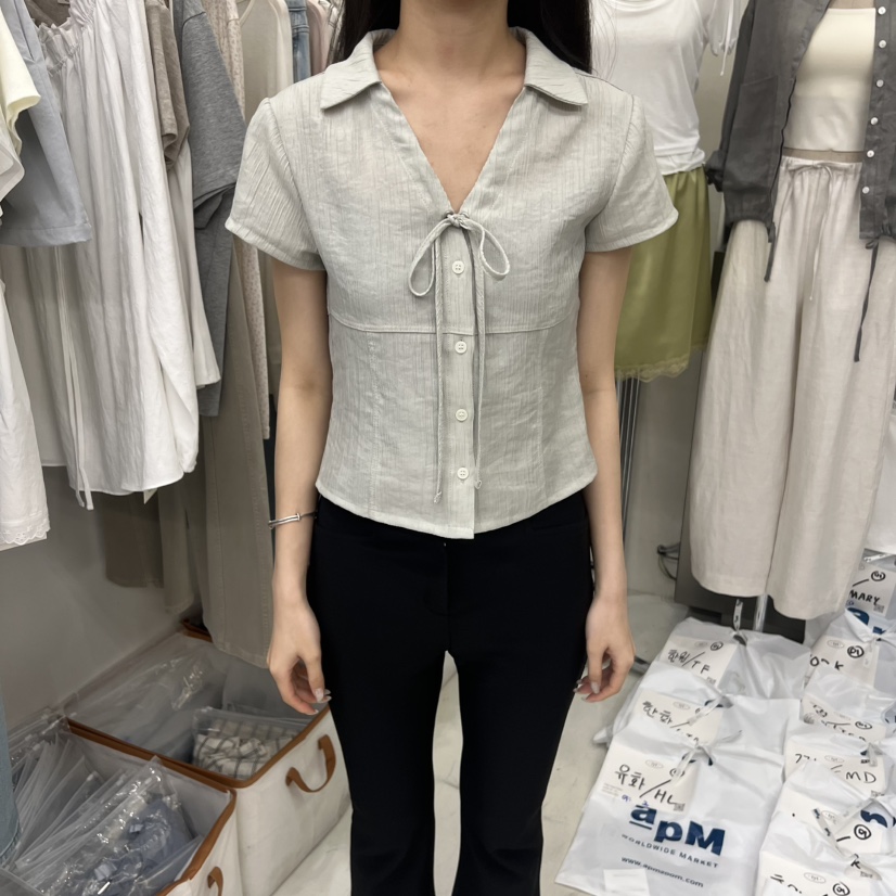 TAKE YOUE TIME韓國直郵女裝新品人氣推薦休閑襯衫蕾絲衫LTAKE YOUE TIME襯衫/蕾絲衫圖色2