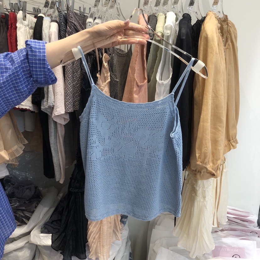 RIVEROOM韓國東大門直郵女裝新品26夏季時尚26春夏吊帶背心RIVEROOM吊帶/背心圖色1