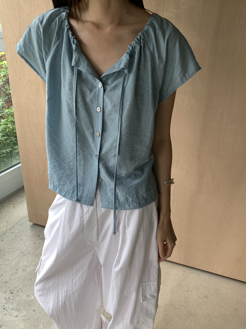 B_GARDER韓國東大門代購女士新款時尚26夏季26春夏襯衫蕾絲衫B.GARDER襯衫/蕾絲衫