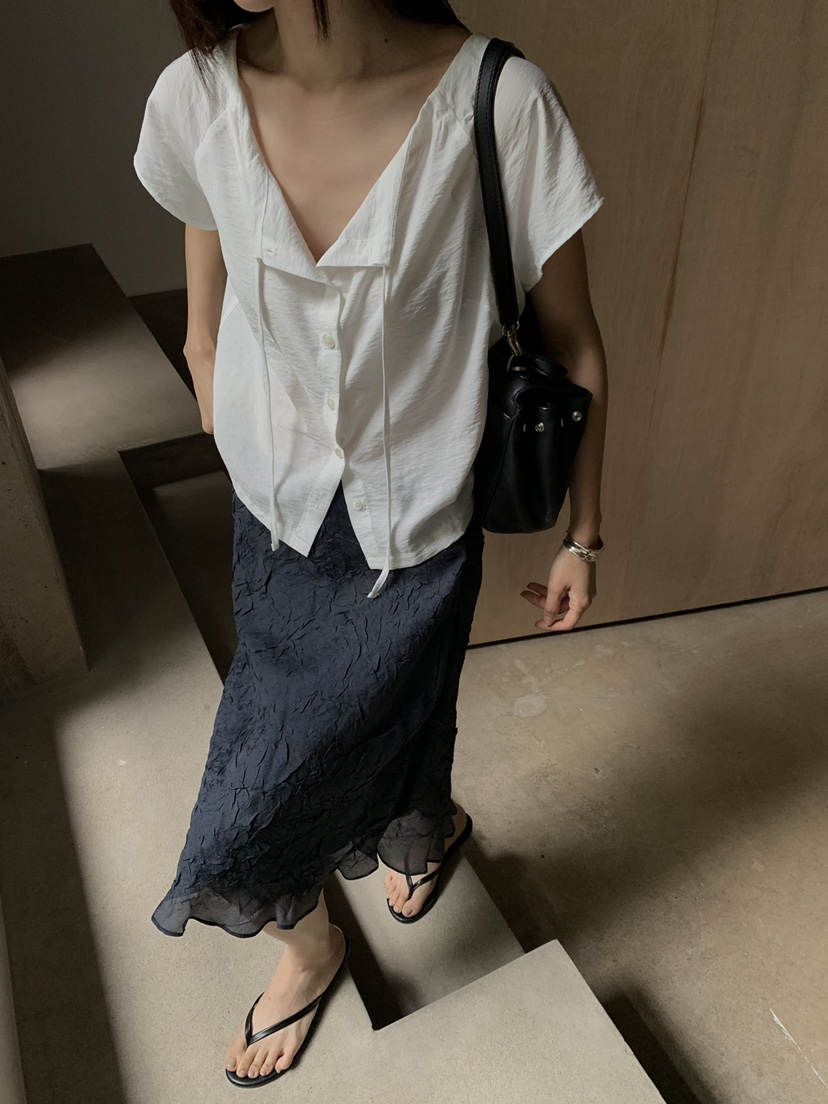 B_GARDER韓國東大門代購女士新款時尚26夏季26春夏襯衫蕾絲衫B.GARDER襯衫/蕾絲衫