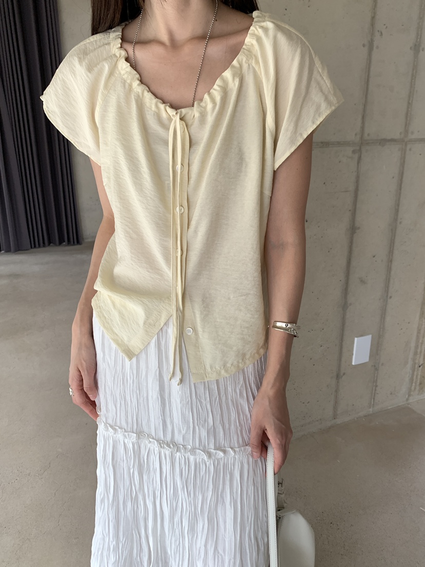 B_GARDER韓國東大門代購女士新款時尚26夏季26春夏襯衫蕾絲衫B.GARDER襯衫/蕾絲衫