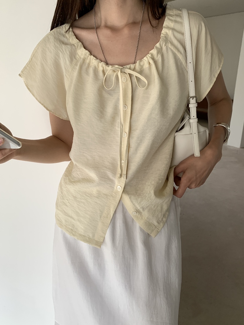 B_GARDER韓國東大門代購女士新款時尚26夏季26春夏襯衫蕾絲衫B.GARDER襯衫/蕾絲衫圖色3