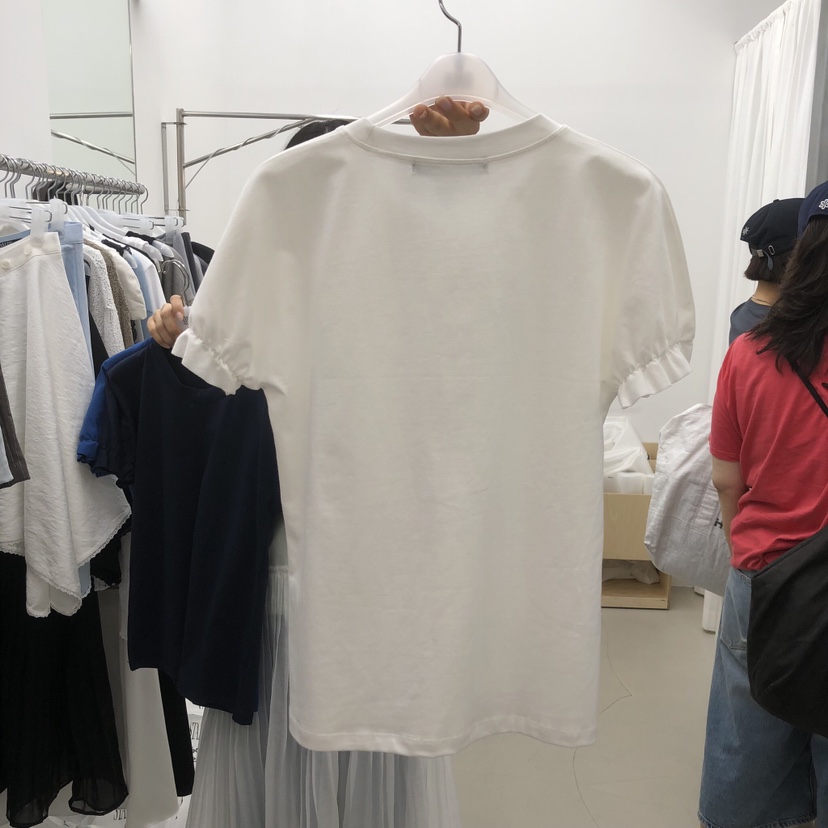 STAINLESS韓國代購女士新款26夏季職業時尚26春夏T恤褶皺STAINLESST恤