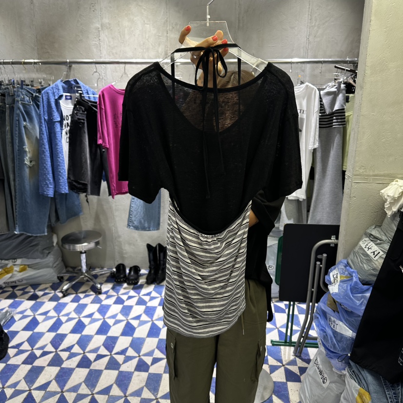 AMOUR韓國東大門代購女士新款休閑熱賣職業吊帶背心不含內搭AMOUR吊帶/背心