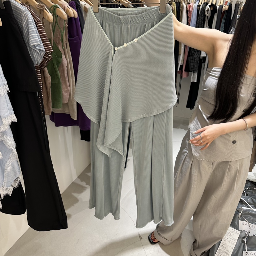 BAGUETTE-P韓國東大門代購女裝新品26夏季職業人氣裙褲褶裥BAGUETTE-P裙褲圖色2