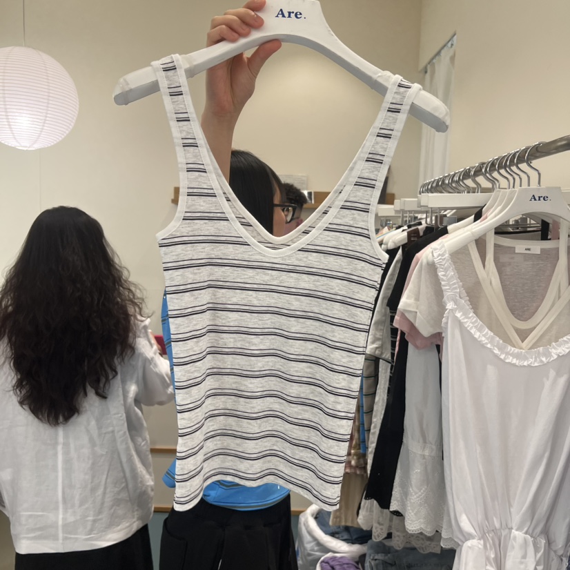 ARE東大門實拍韓國女裝新款26夏季人氣時尚熱賣休閑吊帶背心ARE YOU/ARE吊帶/背心圖色2