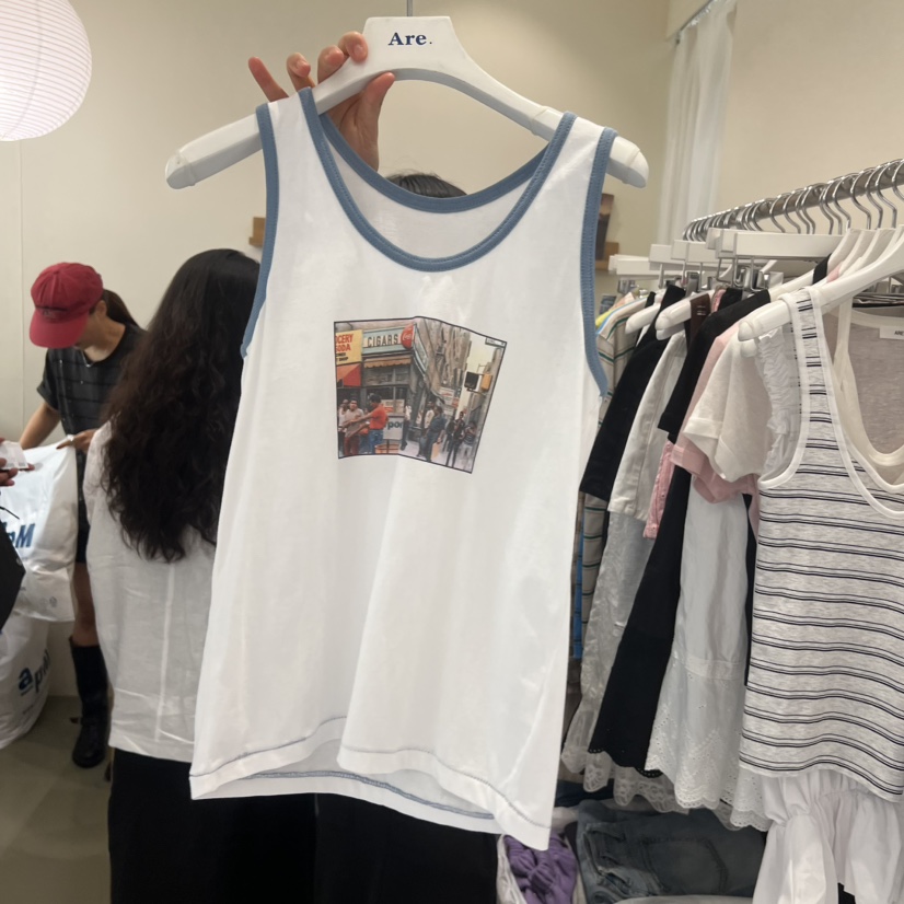 ARE韓國代購女裝新款人氣職業26夏季休閑推薦吊帶背心無袖SARE YOU/ARE吊帶/背心圖色1