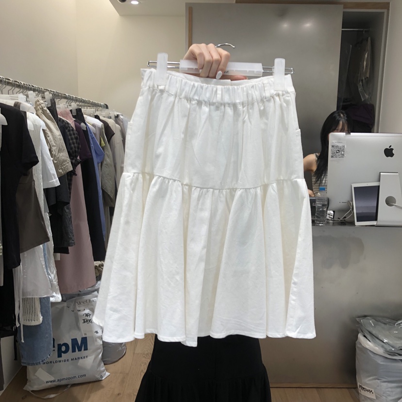 MEET ME韓國直郵女裝新品職業26春夏時尚半身裙中短裙亞麻MEET ME半身裙/中短裙