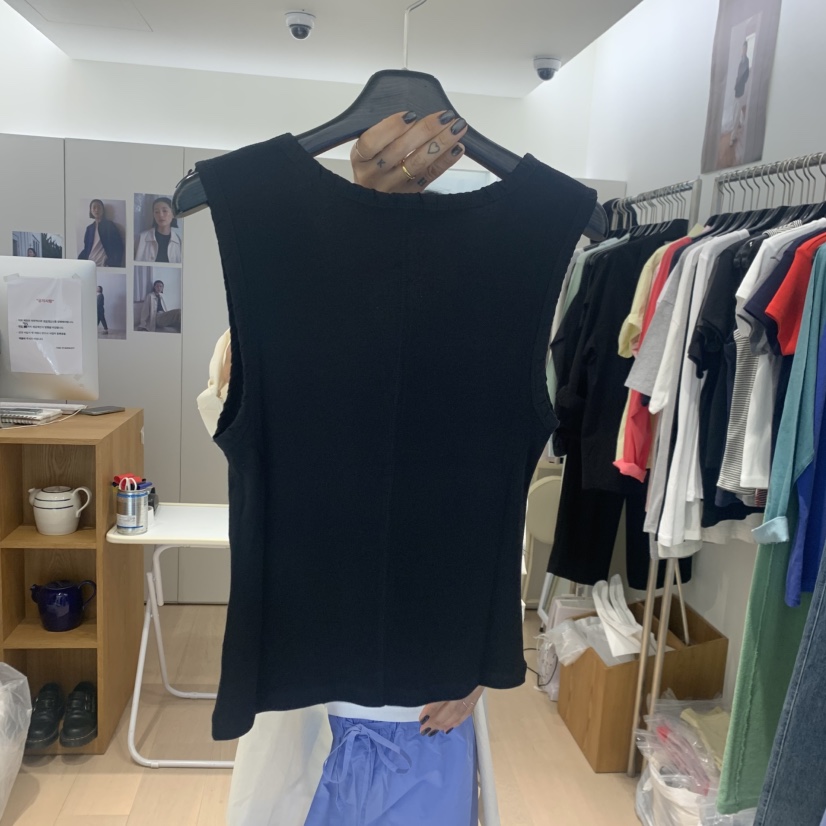 THE STARDUST韓國直郵女士新品休閑熱賣26夏季吊帶背心V領THE STARDUST吊帶/背心