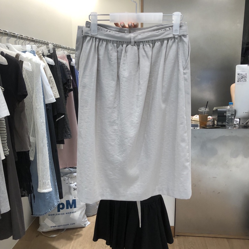 MEET ME韓國直郵女裝新品人氣26夏季半身裙中短裙口袋紐扣MEET ME半身裙/中短裙