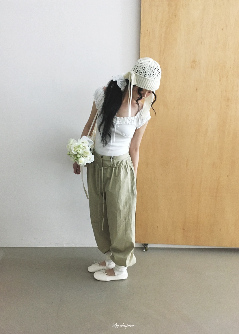 BY CHAPTER韓國直郵女裝新款26春夏人氣休閑職業休閑褲棉BY Chapter休閑褲