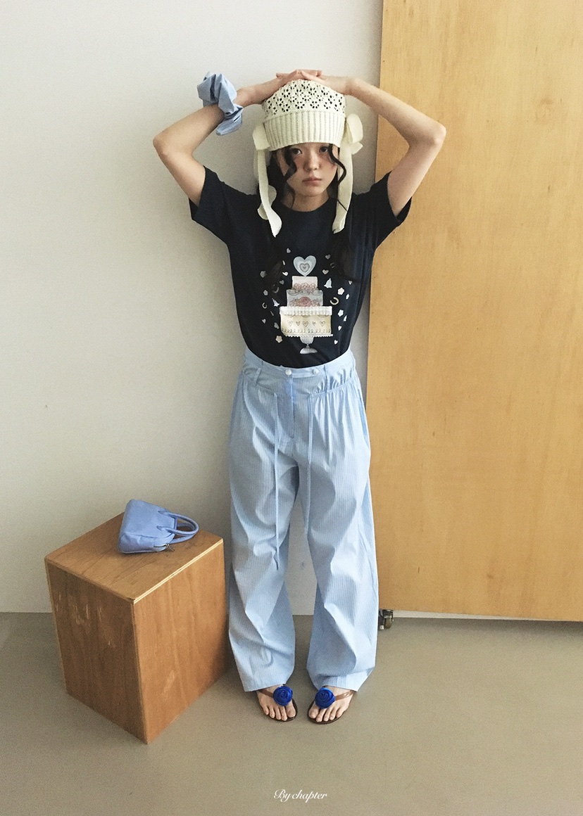 BY CHAPTER韓國直郵女裝新款26春夏人氣休閑職業休閑褲棉BY Chapter休閑褲