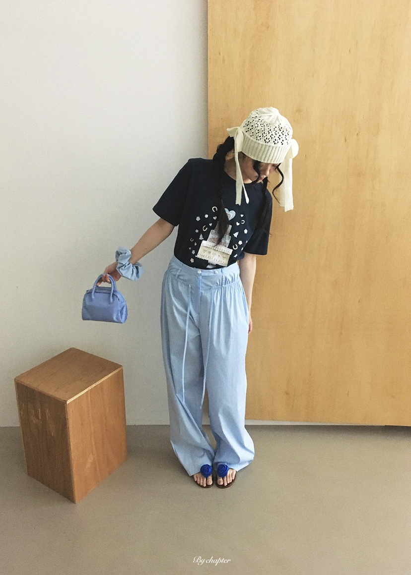BY CHAPTER韓國直郵女裝新款26春夏人氣休閑職業休閑褲棉BY Chapter休閑褲