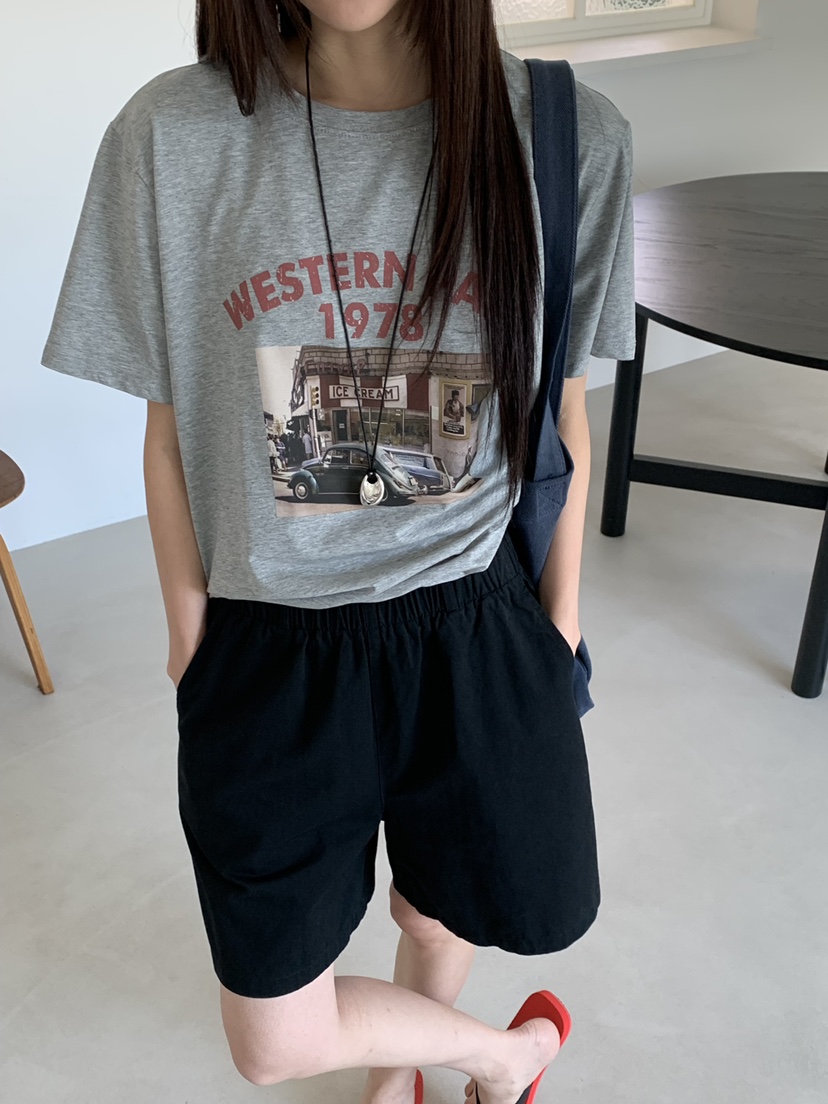 RIVER RAIN韓國東大門直郵女士新品人氣休閑熱賣推薦T恤RIVER RAINT恤