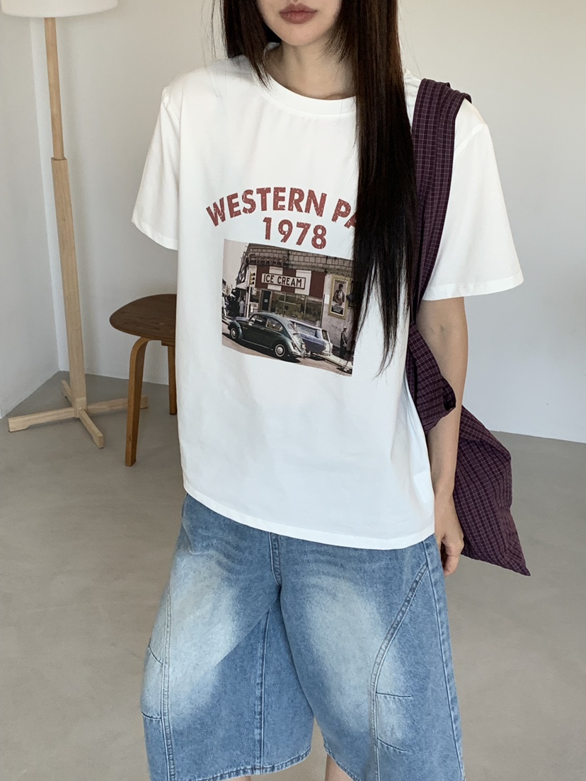 RIVER RAIN韓國東大門直郵女士新品人氣休閑熱賣推薦T恤RIVER RAINT恤