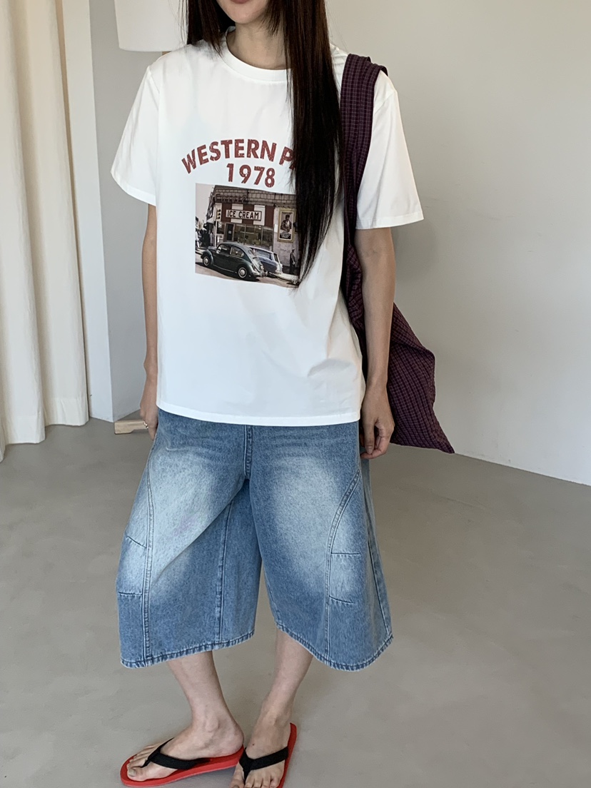 RIVER RAIN韓國東大門直郵女士新品人氣休閑熱賣推薦T恤RIVER RAINT恤