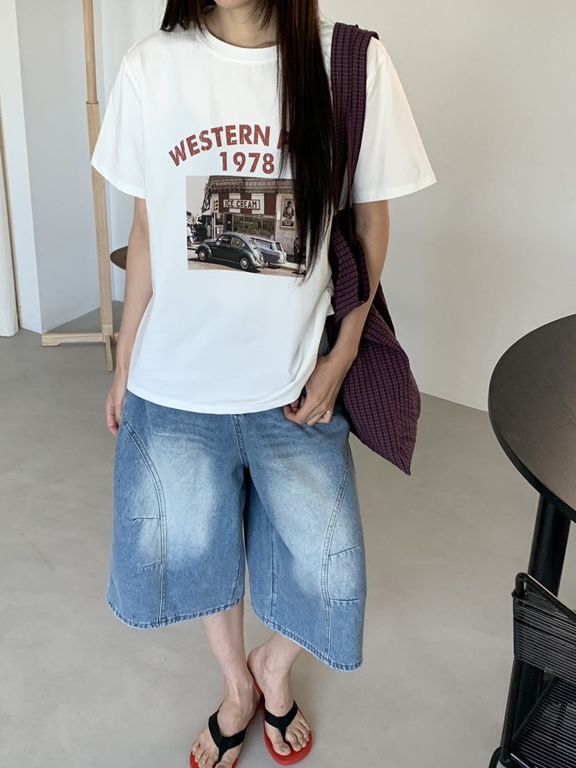 RIVER RAIN韓國東大門直郵女士新品人氣休閑熱賣推薦T恤RIVER RAINT恤