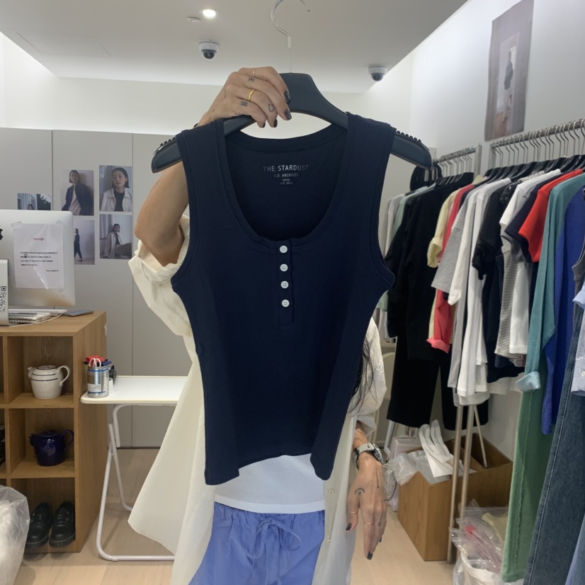 THE STARDUST韓國直郵實拍女裝新款熱賣推薦26夏季吊帶背心THE STARDUST吊帶/背心圖色2