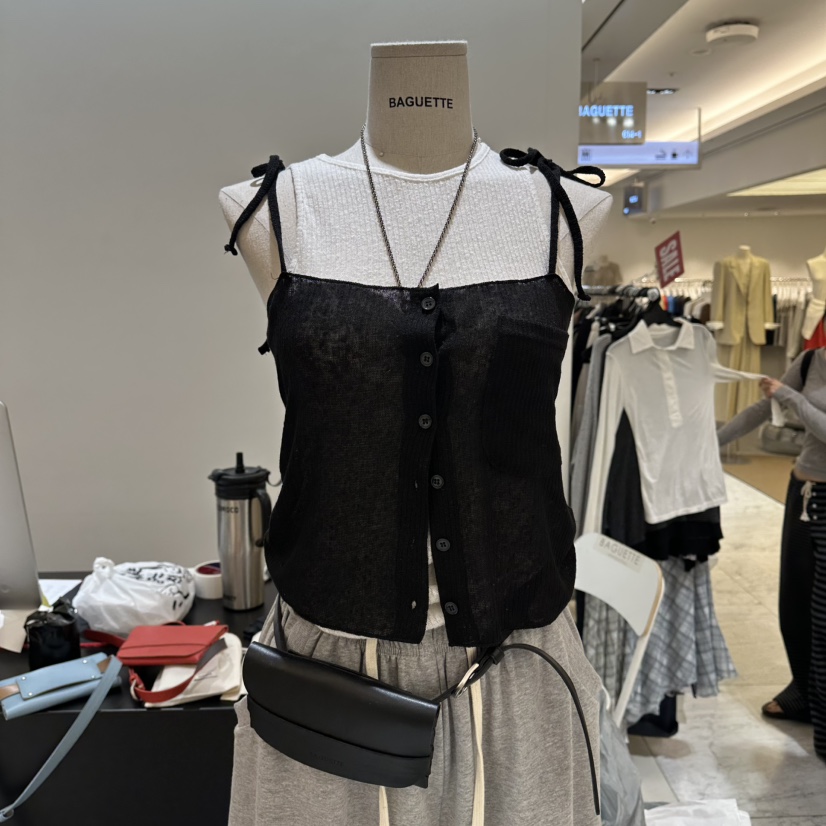 BAGUETTE-P韓國直郵實拍女士新品26春夏休閑職業吊帶背心BAGUETTE-P吊帶/背心圖色3