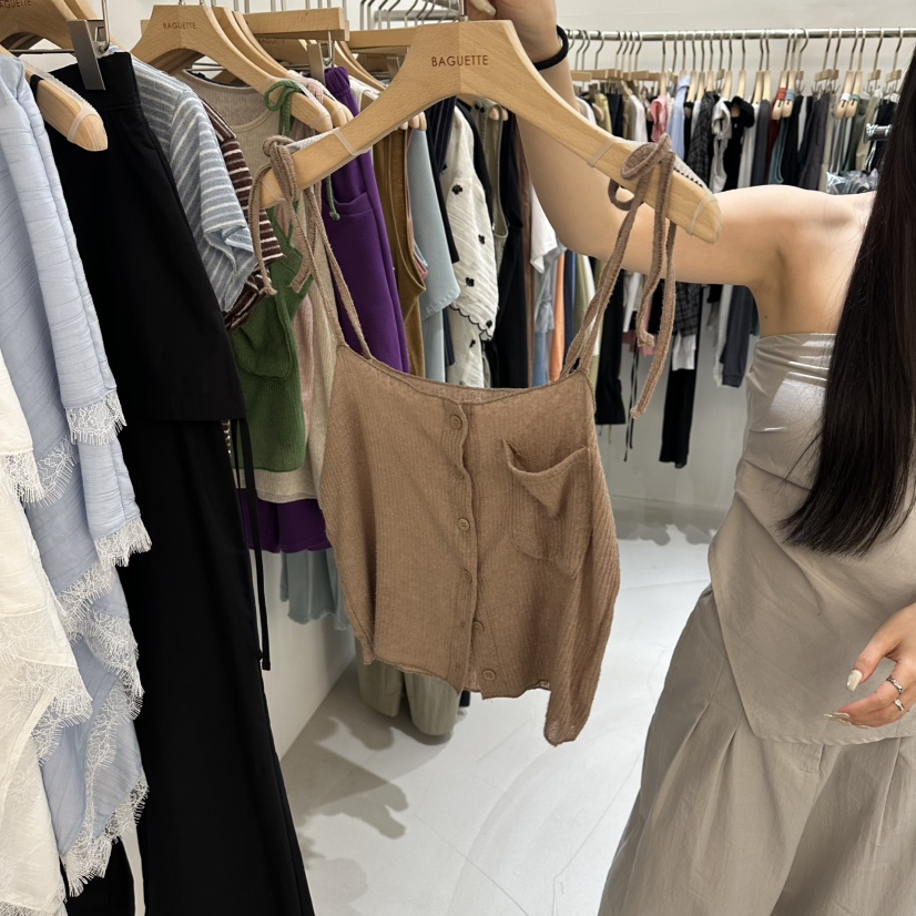 BAGUETTE-P韓國直郵實拍女士新品26春夏休閑職業吊帶背心BAGUETTE-P吊帶/背心圖色4
