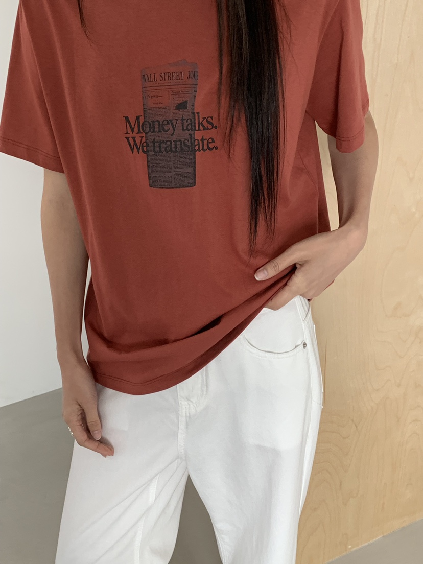 RIVER RAIN韓國直郵女裝新品人氣職業時尚熱賣推薦休閑T恤RIVER RAINT恤