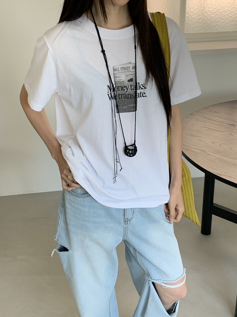 RIVER RAIN韓國直郵女裝新品人氣職業時尚熱賣推薦休閑T恤RIVER RAINT恤